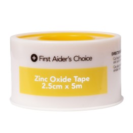 First Aider's Choice Zinc Oxide Adhesive Tape, 2.5cm (W) x 5m (L) 