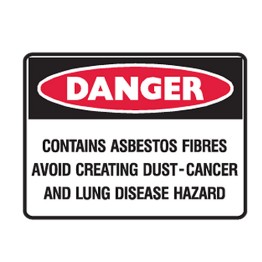 Contains Asbestos Fibres Avoid Creating Dust - Cancer And Lung Disease Hazard
