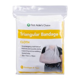 First Aider's Choice Triangular Cloth Bandage, 110cm x 155cm