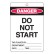 Large Economy Lockout Tags - Do No Start