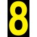 Reflective Numbers & Letters, Series 5000 63mm