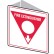 3D Sign Fire Extinguisher Arrow Down Red 225 x 225mm Polypropylene
