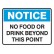 No Food Or Drink Beyond This Point