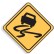 Regulatory Traffic Sign - Slippery When Wet Sign -  C1 Reflective Aluminium