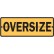 Vehicle & Truck Id Sign Oversize 1200 x 450mm Reflective Metal